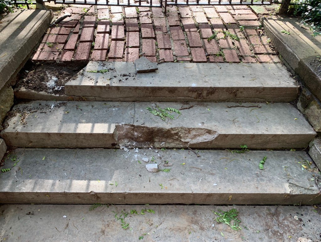Concrete step repair